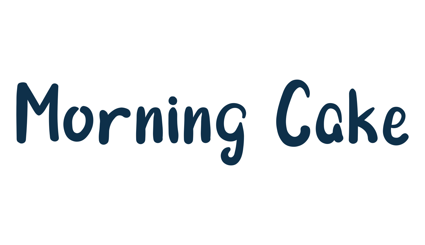 Morning Cake, fancy decorative font preview