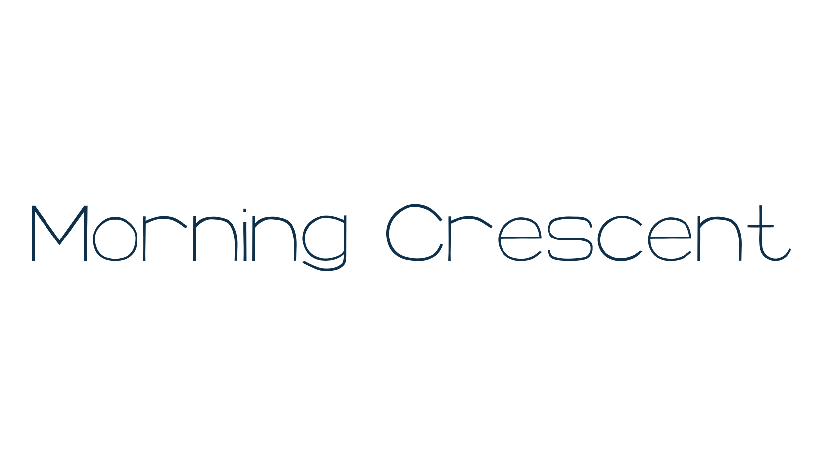 Morning Crescent, fancy various decorative font preview