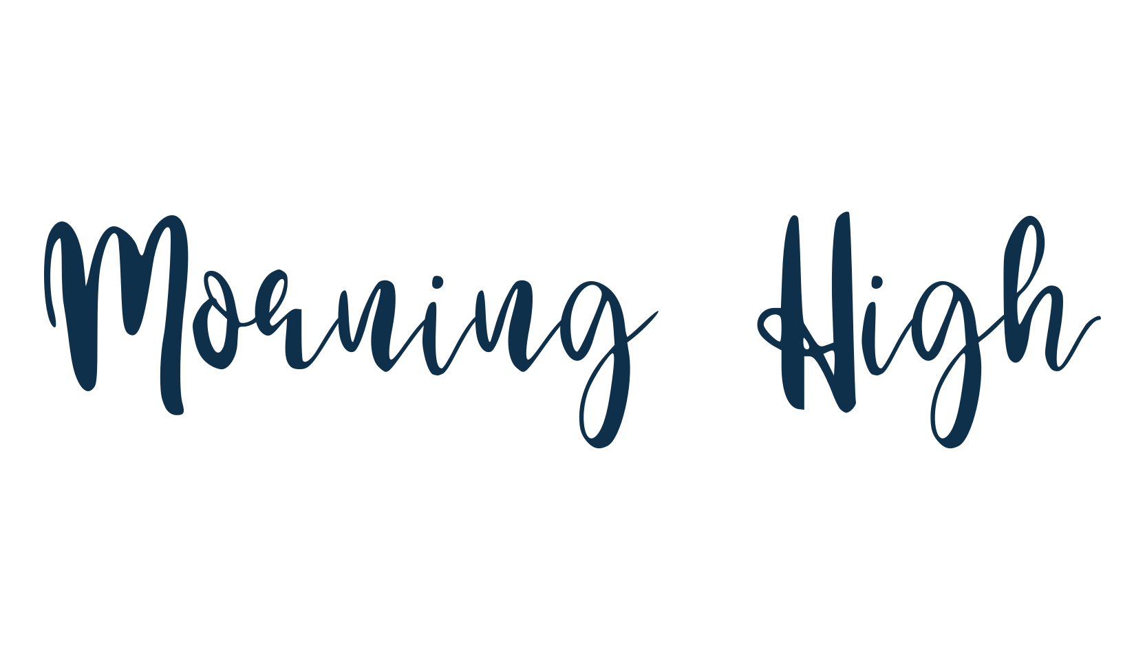 Morning High, fancy decorative font preview