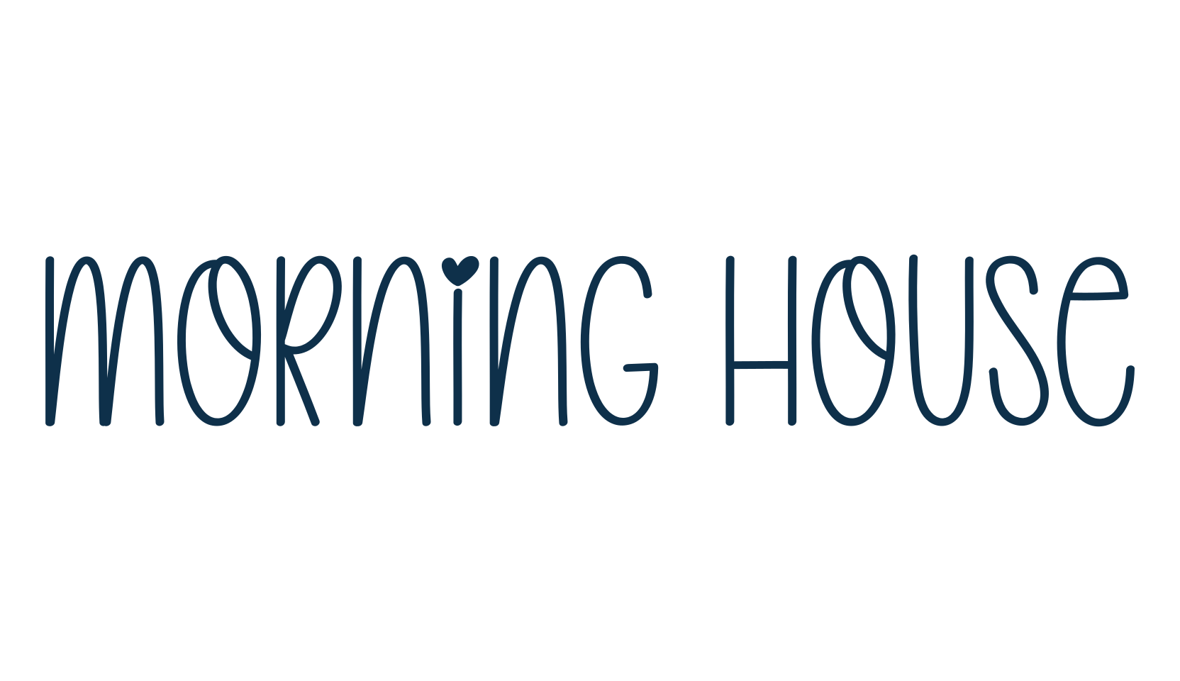 Morning House, script handwritten fancy decorative calligraphy font preview
