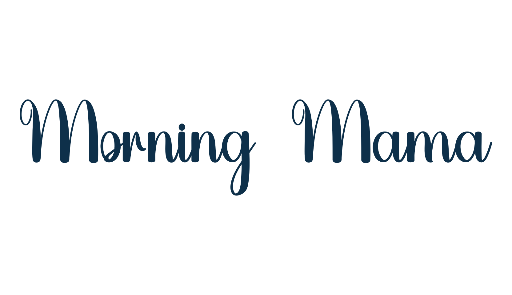 Morning Mama, fancy various decorative script calligraphy font preview