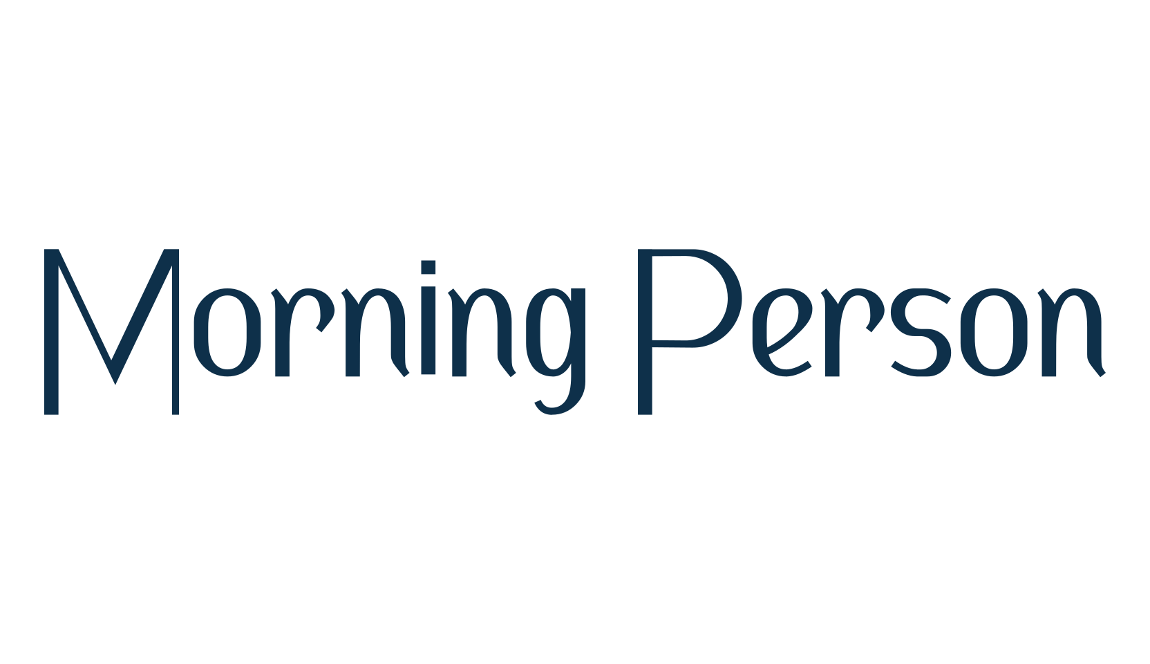 Morning Person, sans serif font preview