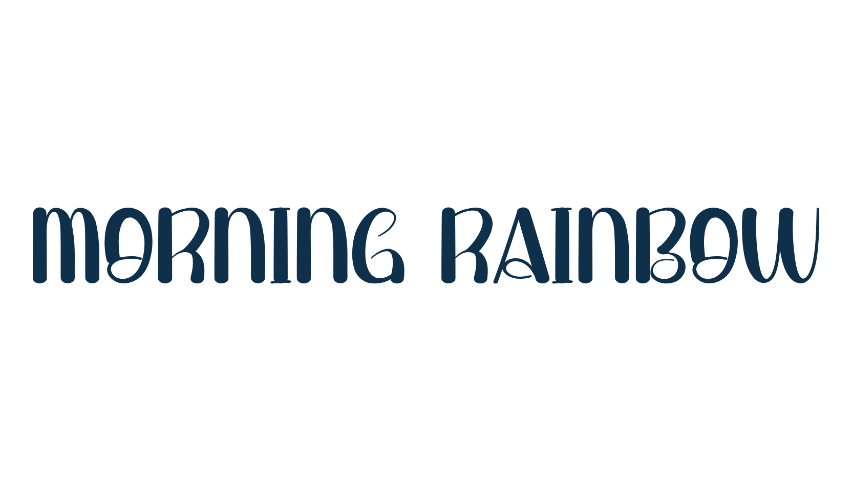 Morning Rainbow (morning-rainbow-2), various font preview