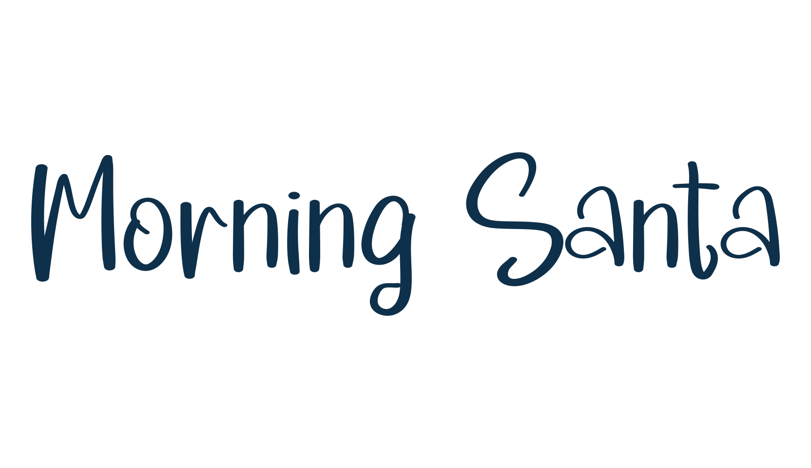 Morning Santa, display market font preview