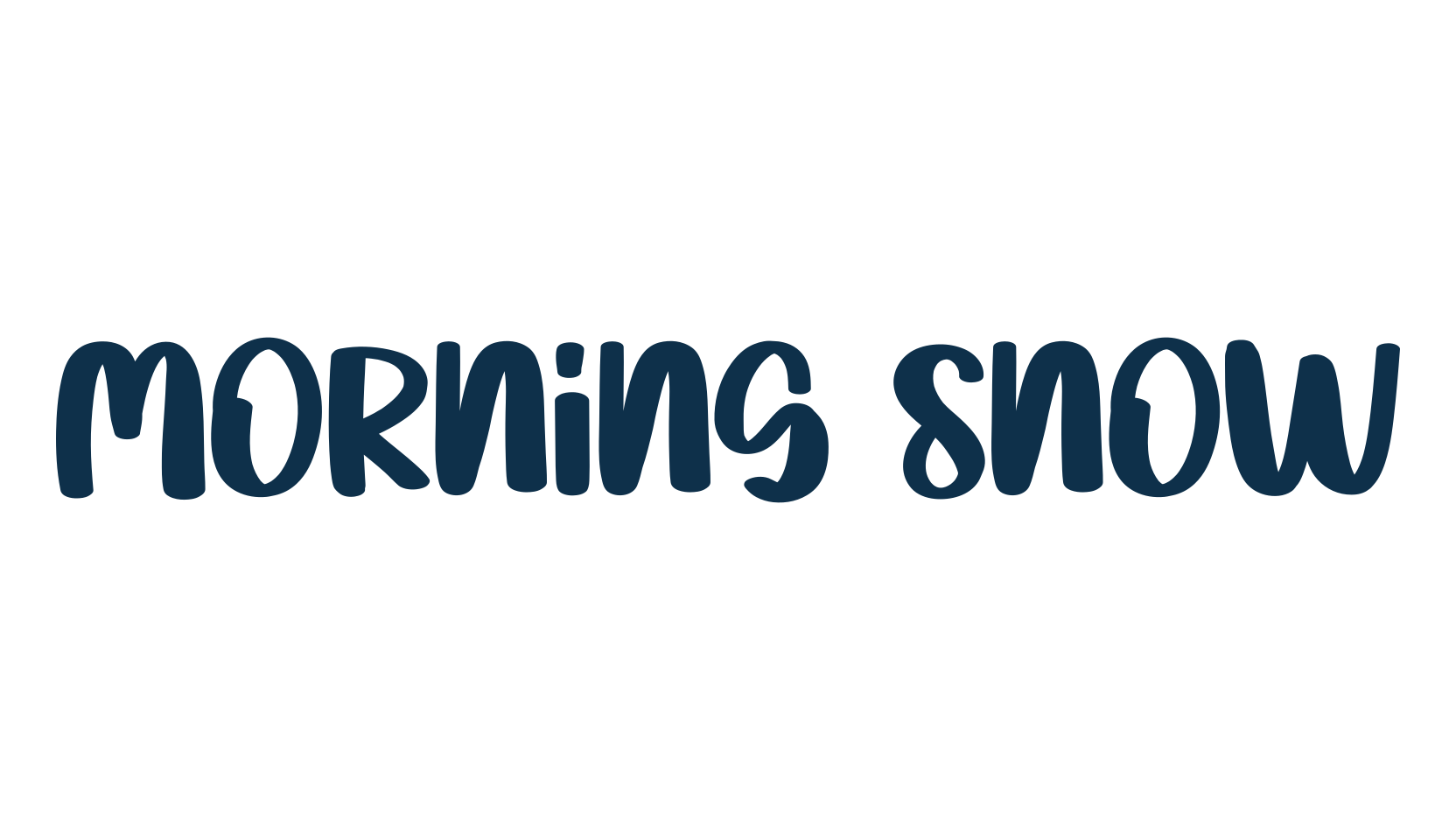Morning Snow, script handwritten fancy decorative calligraphy font preview