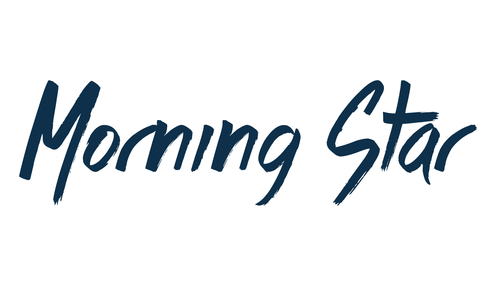 Morning Star, brush font preview