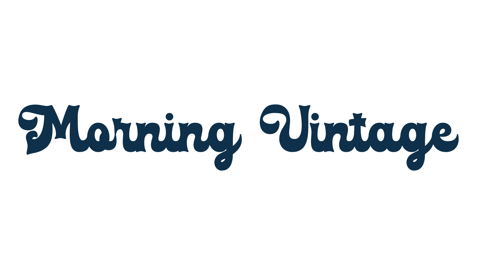 Morning Vintage, fancy groovy decorative font preview