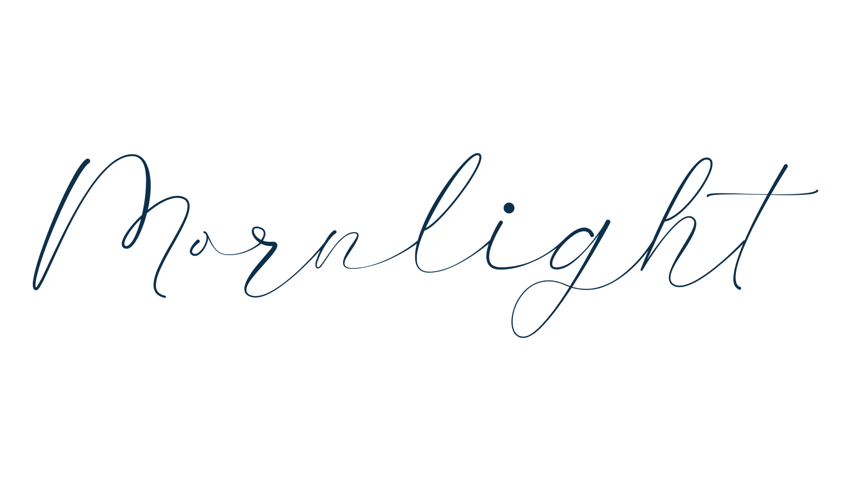 Mornlight, handwriting font preview