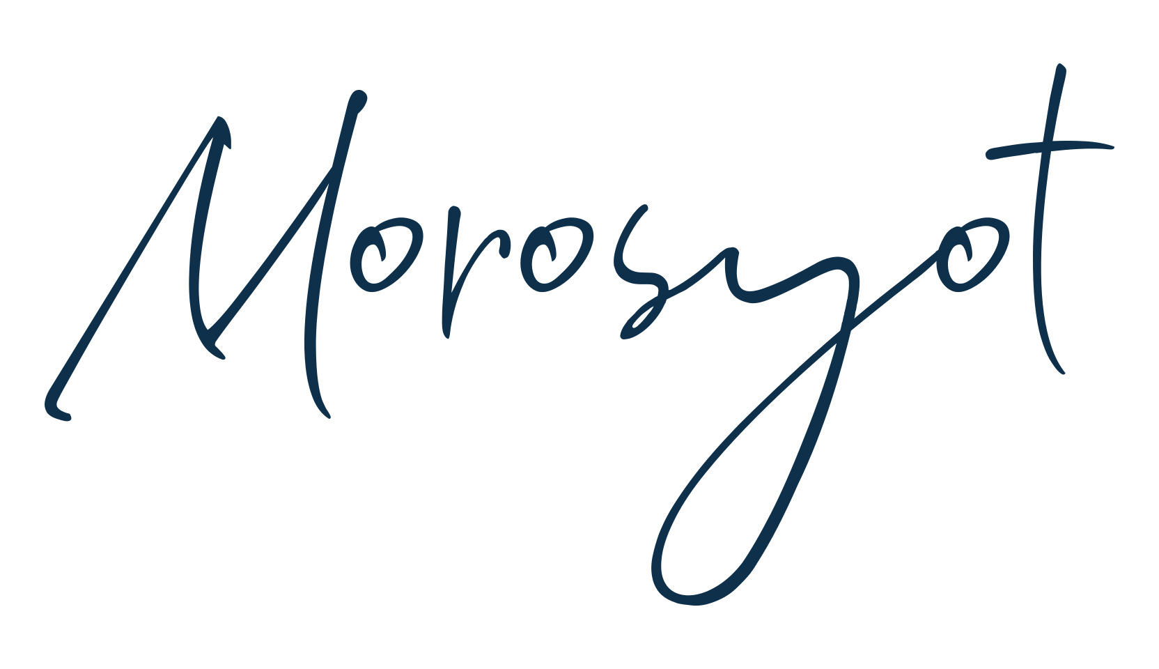 Morosyot, handwriting font preview
