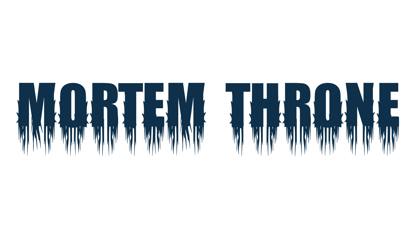Mortem Throne, halloween font preview