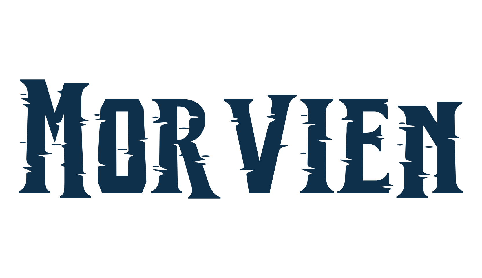 Morvien, distorted font preview