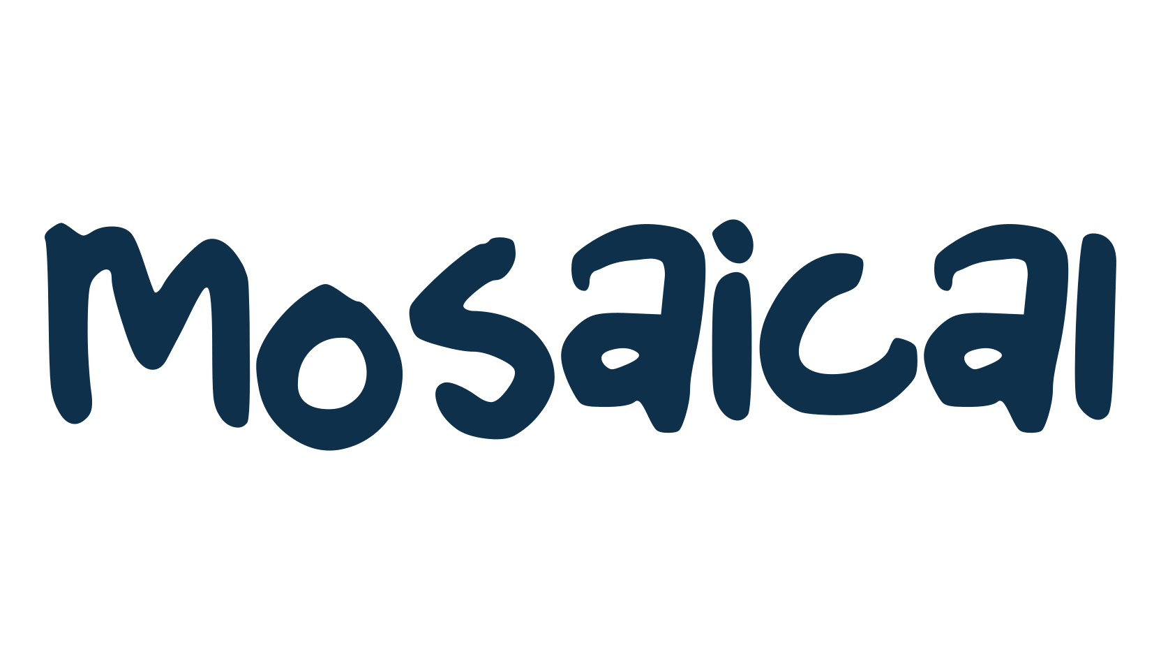 Mosaical, script handwritten fancy decorative calligraphy font preview