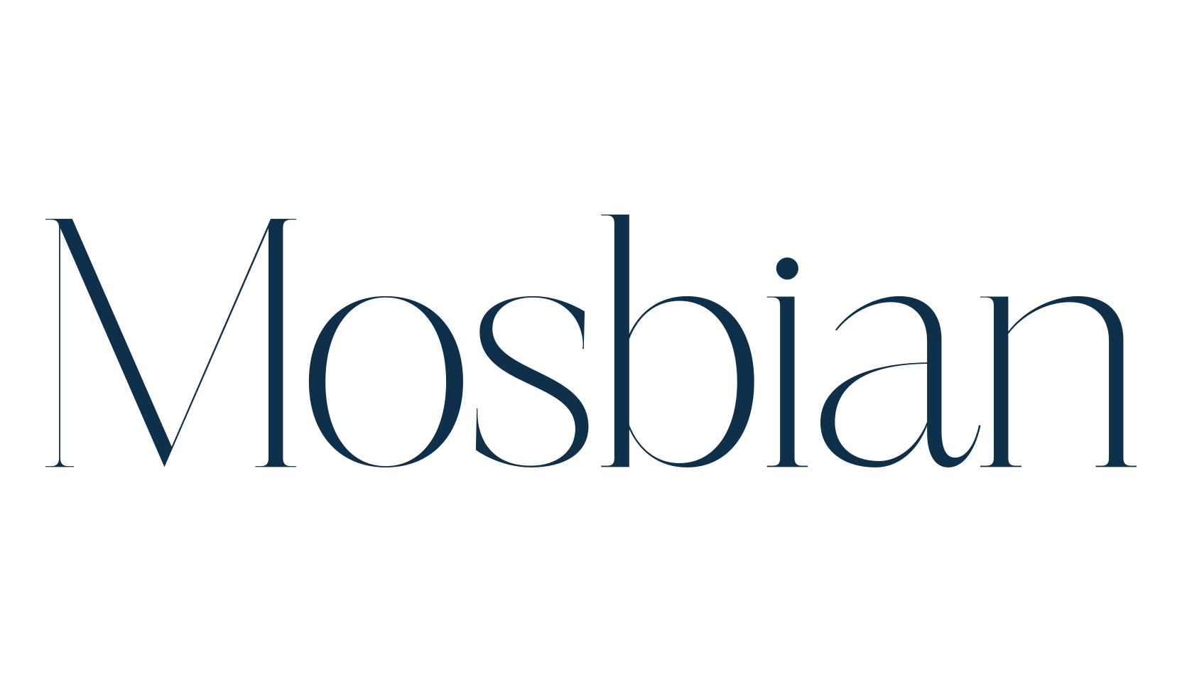 Mosbian, serif font preview