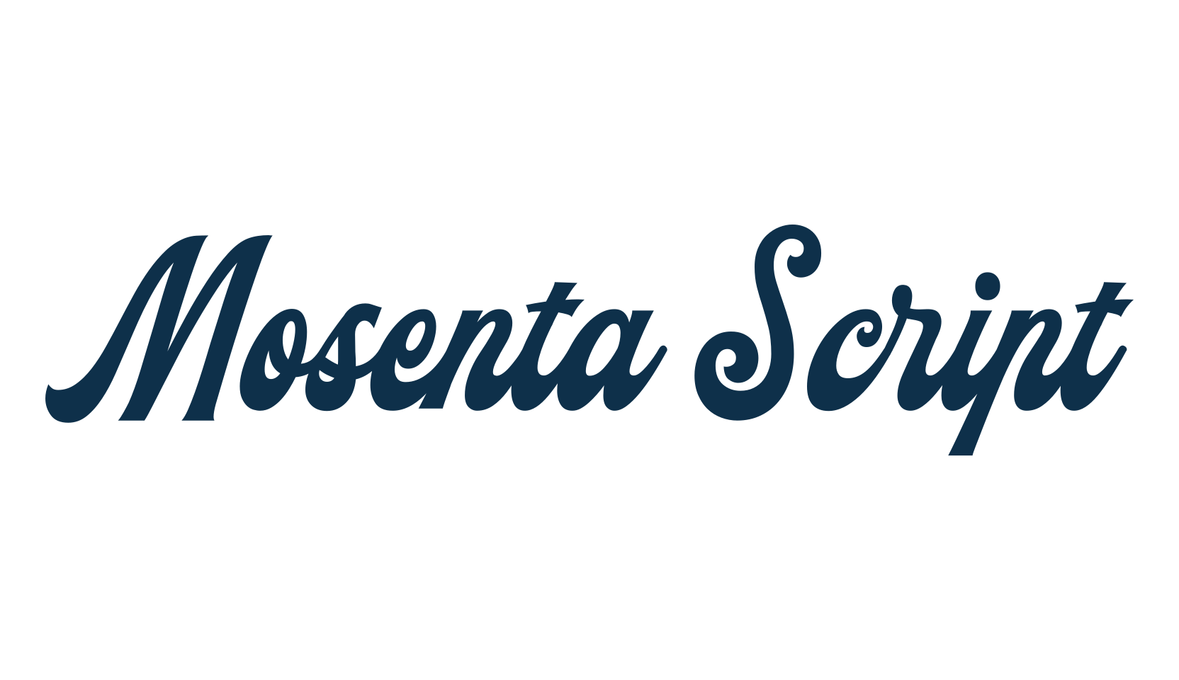 Mosenta Script, fancy old school decorative script calligraphy font preview