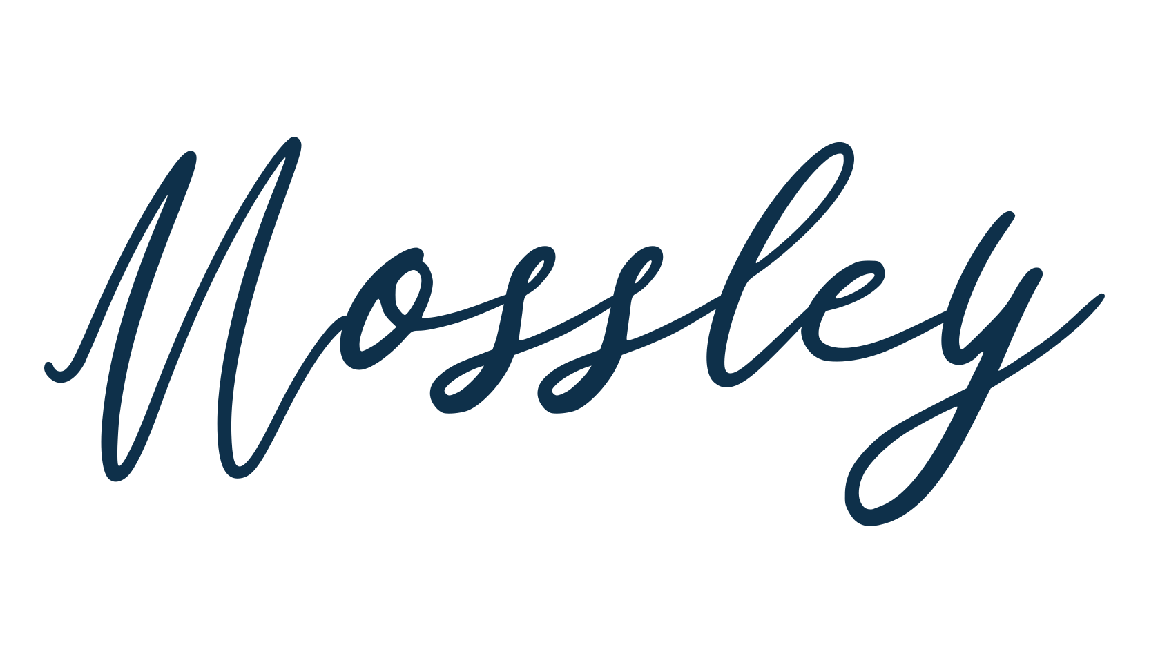 Mossley, script handwritten fancy decorative calligraphy font preview
