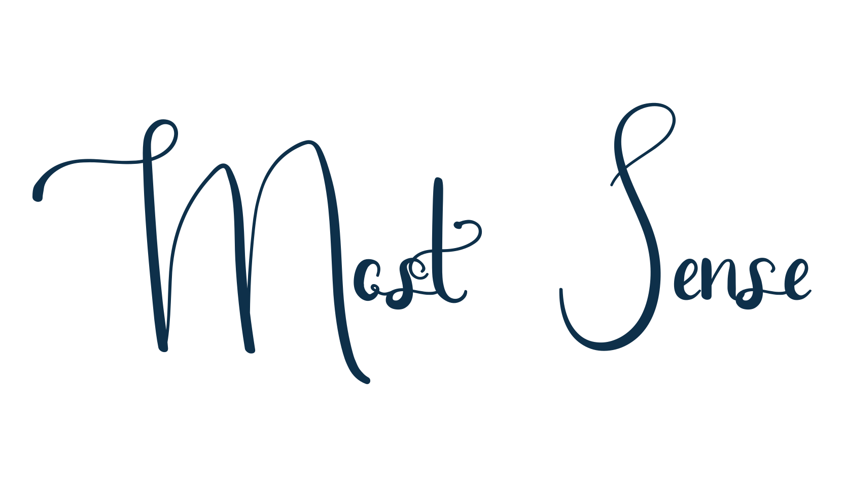 Most Sense, calligraphy font preview