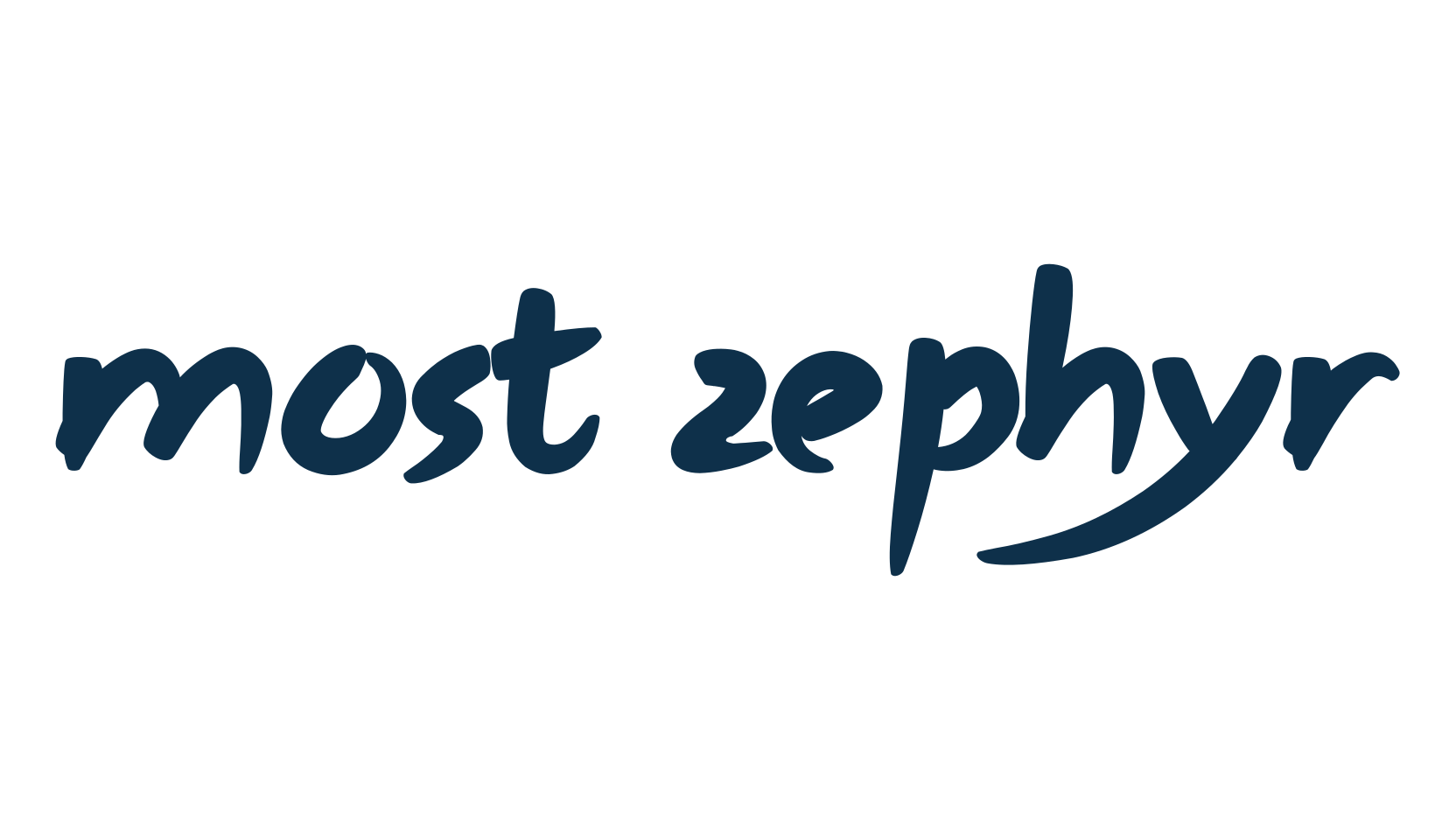Most Zephyr, brush font preview