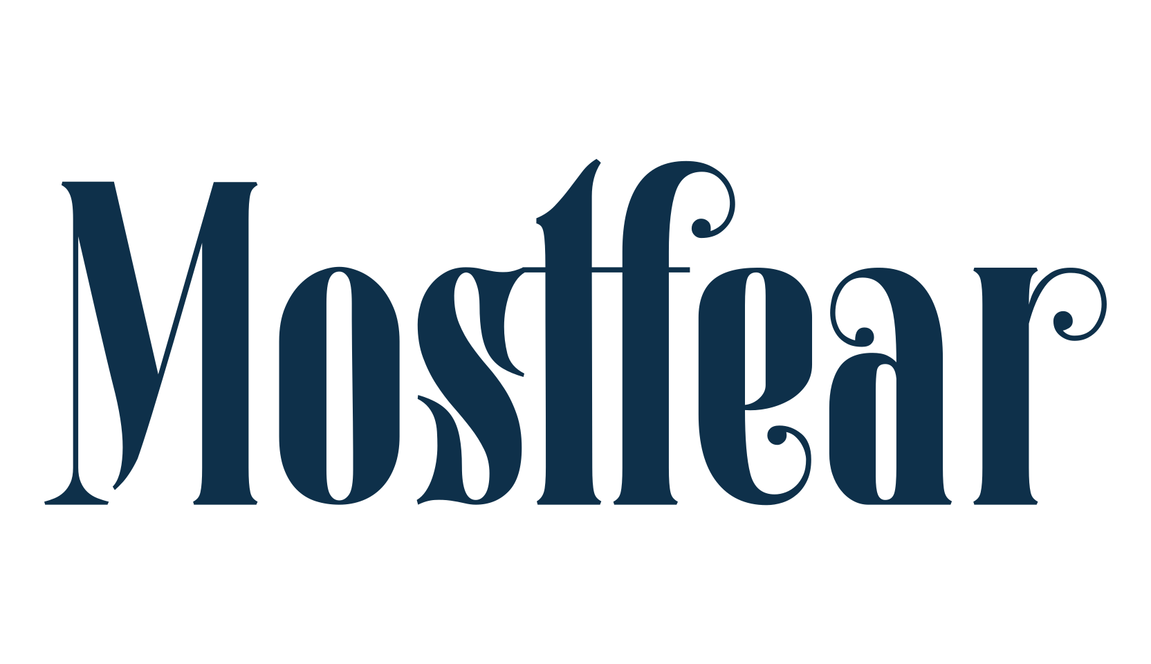Mostfear, fancy retro decorative font preview