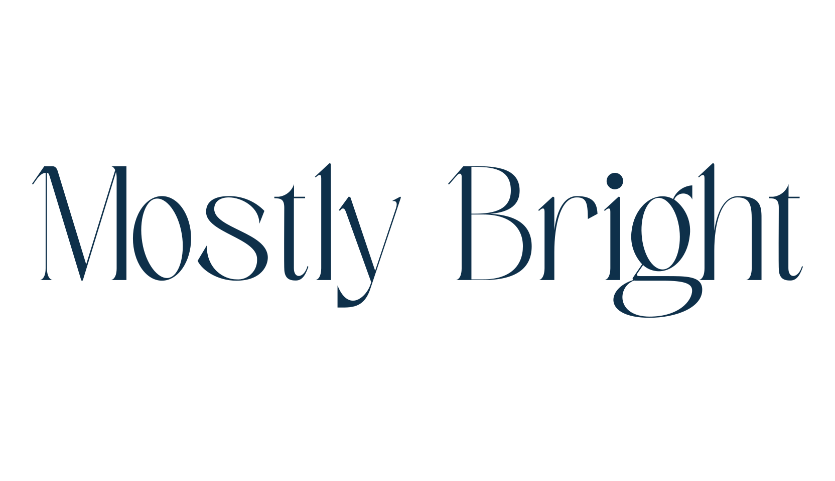 Mostly Bright, basic serif font preview