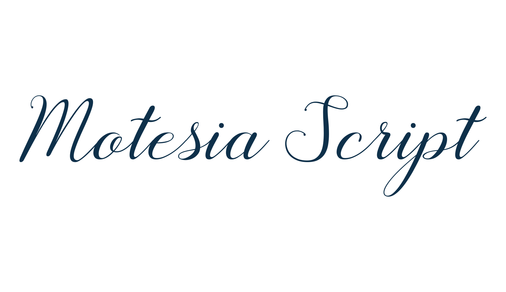 Motesia Script, script calligraphy fancy decorative font preview