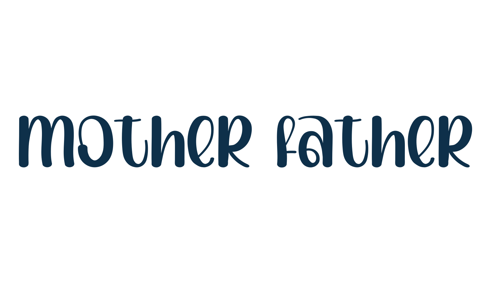 Mother Father (mother-father-2), fancy decorative font preview