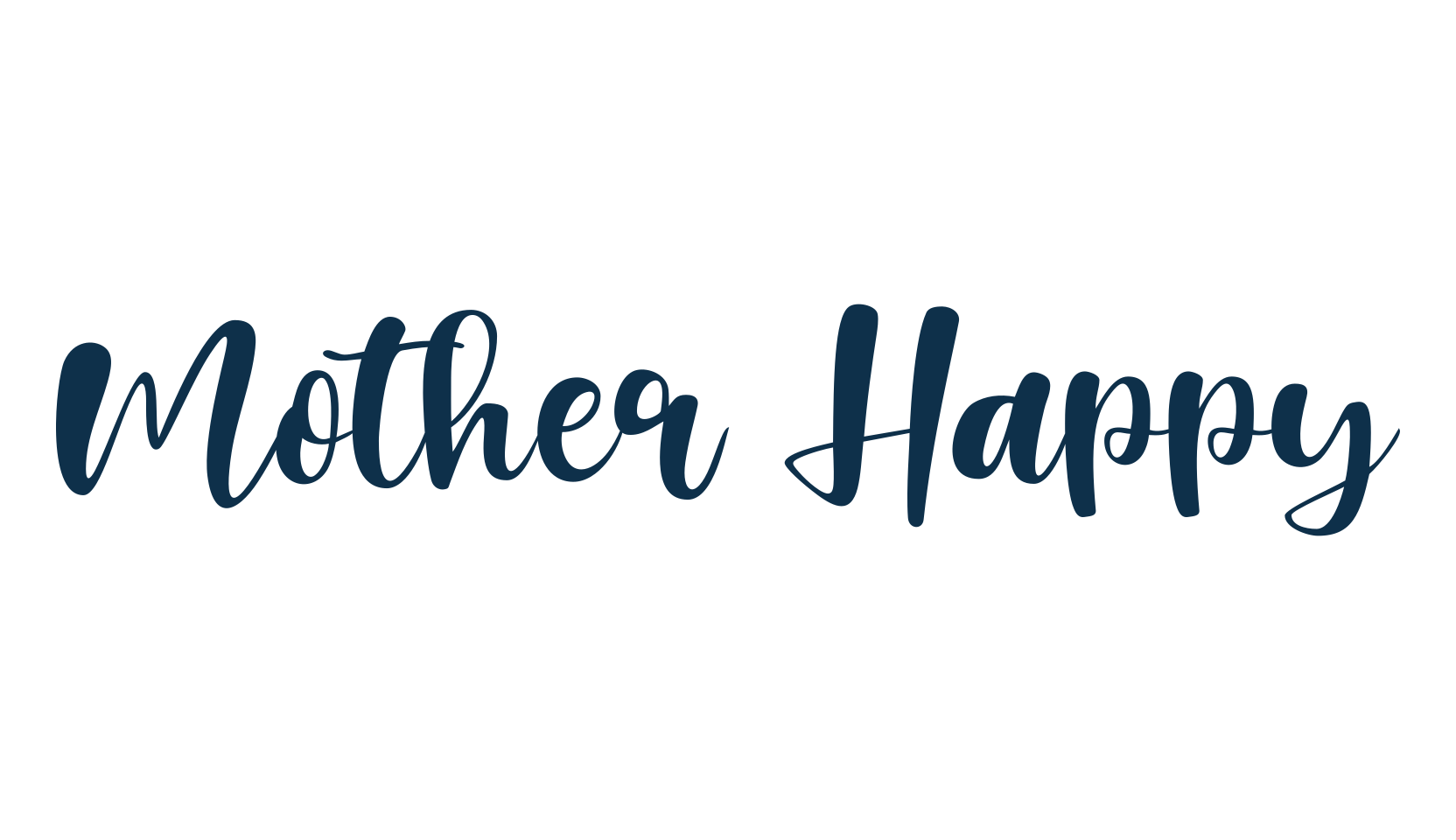 Mother Happy, script calligraphy fancy decorative font preview