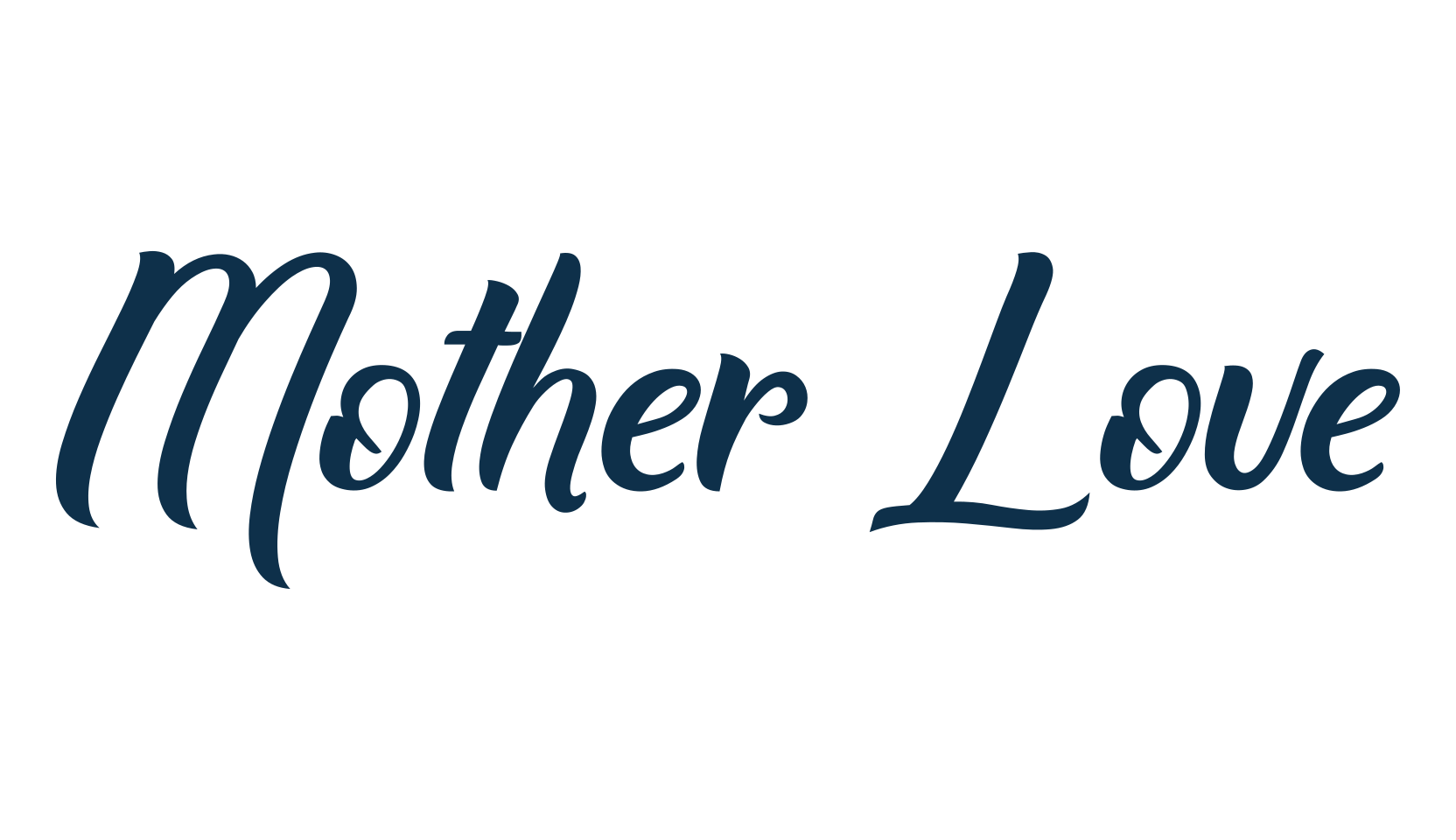 Mother Love, script calligraphy fancy decorative font preview