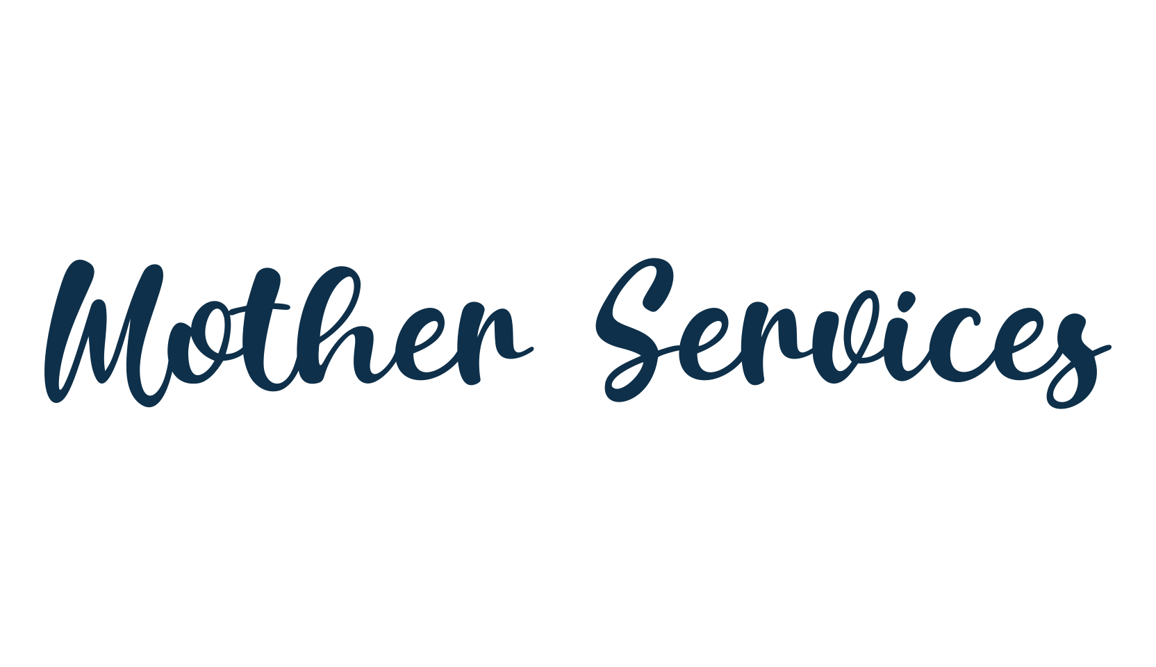 Mother Services, fancy various decorative script calligraphy font preview