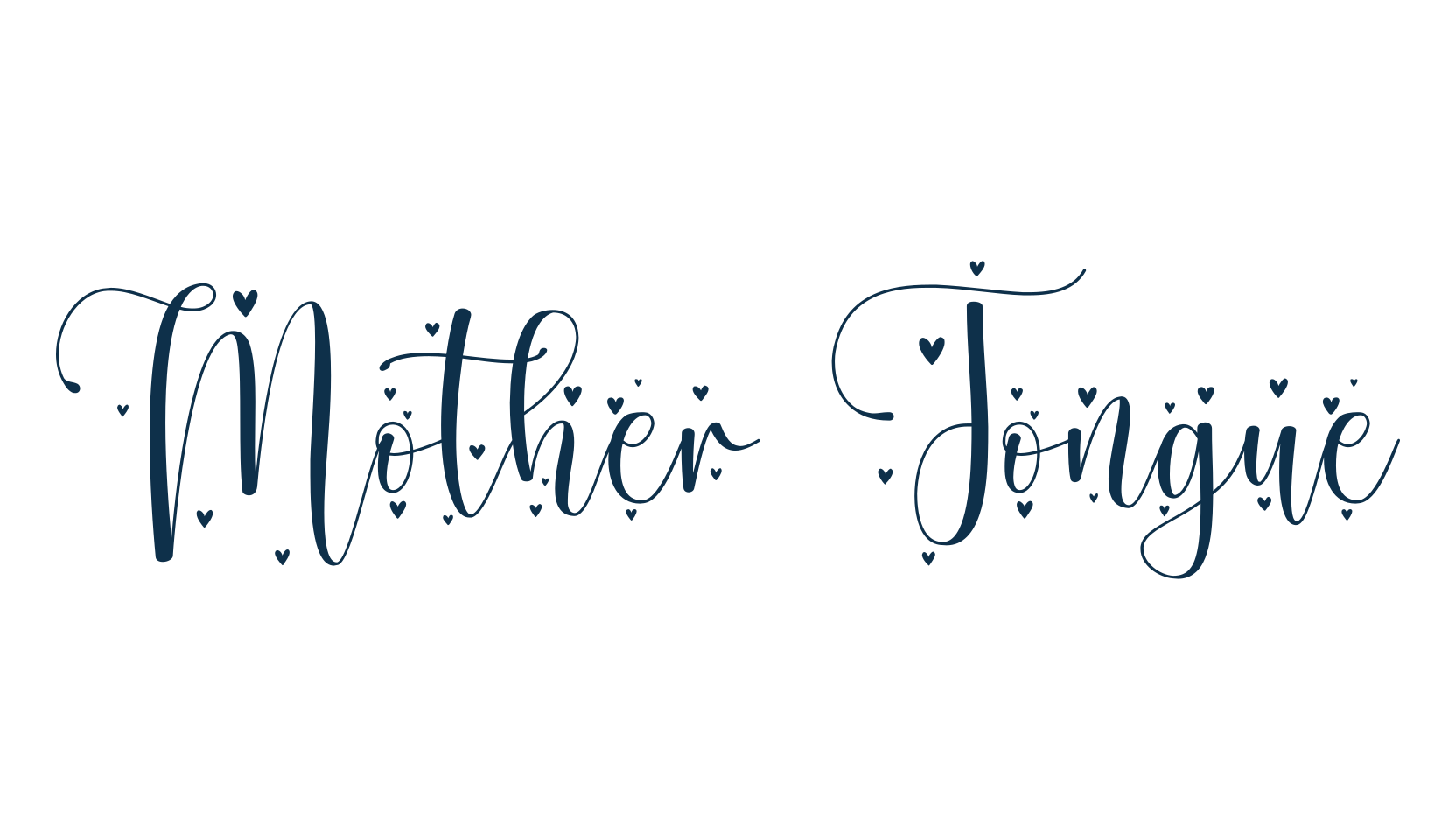 Mother Tongue, fancy decorative font preview