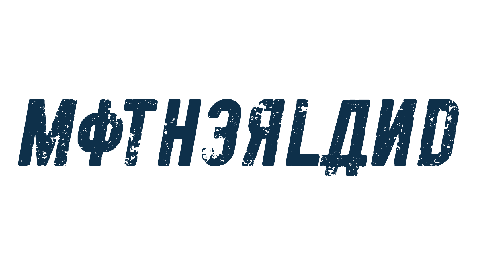 Motherland, foreign look russian font preview