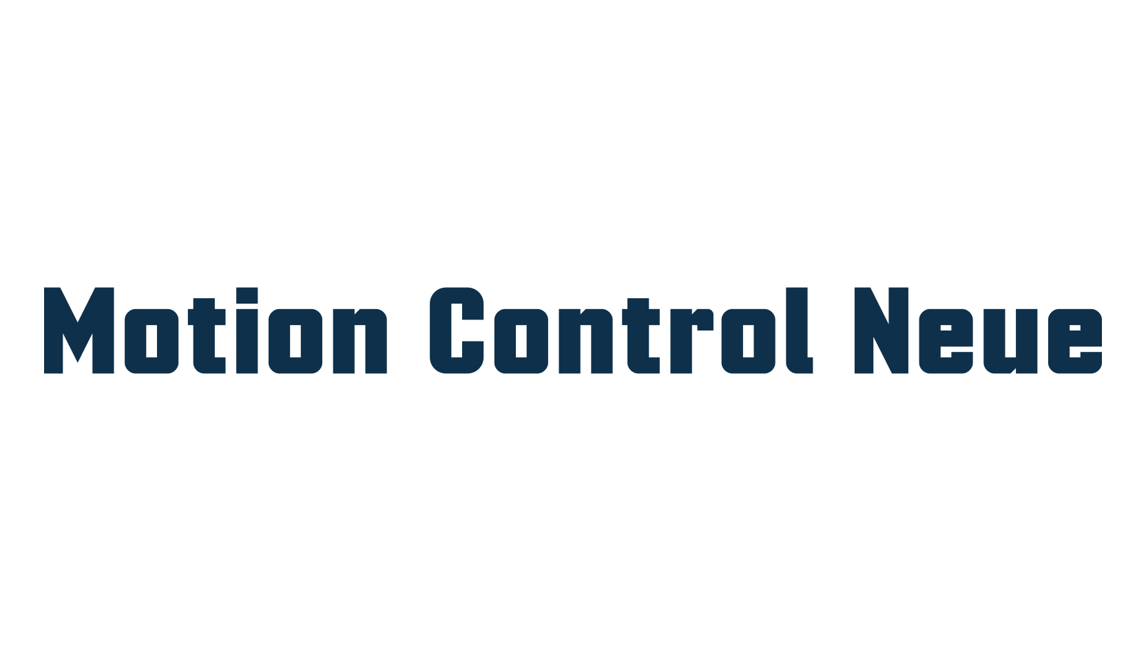 Motion Control Neue, sans serif font preview