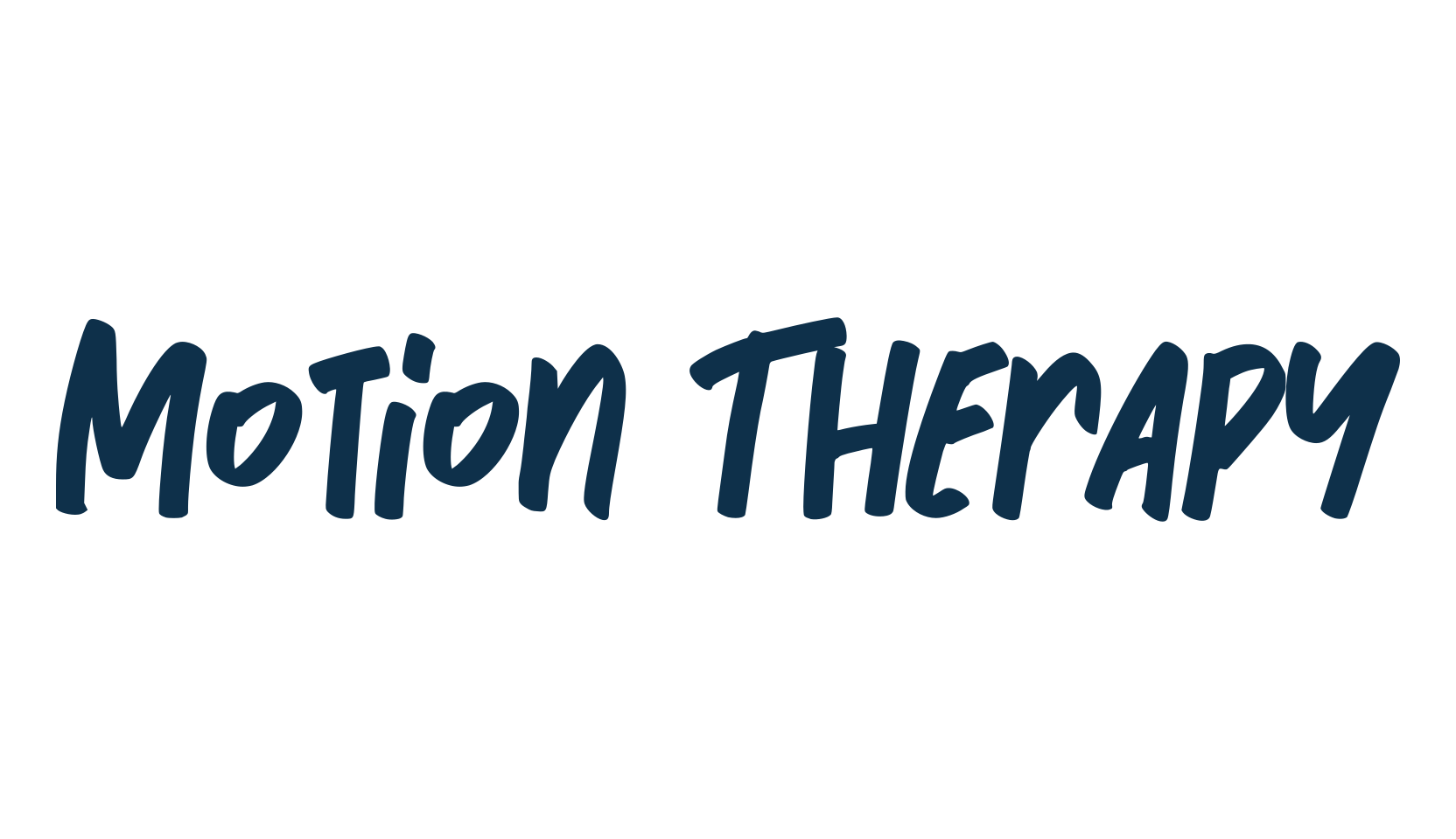 Motion Therapy, brush font preview