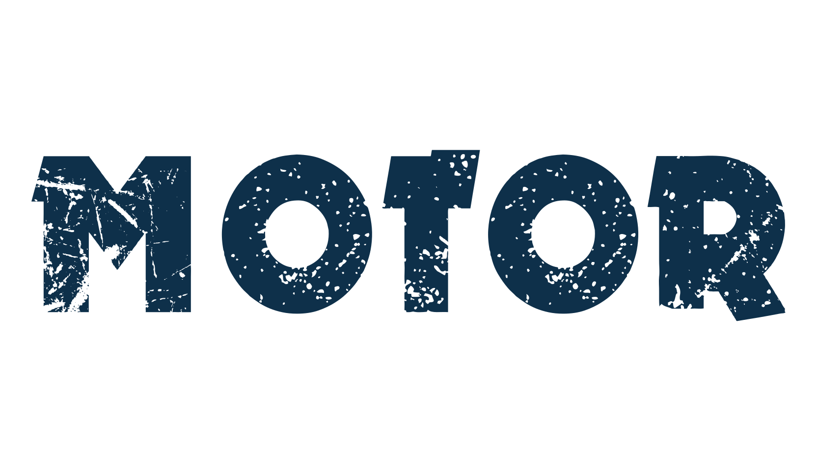 Motor, eroded font preview