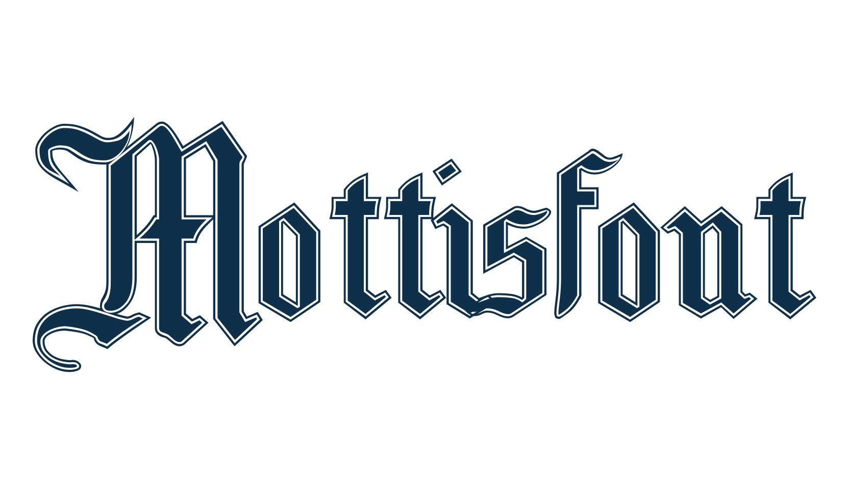 Mottisfont, gothic medieval font preview