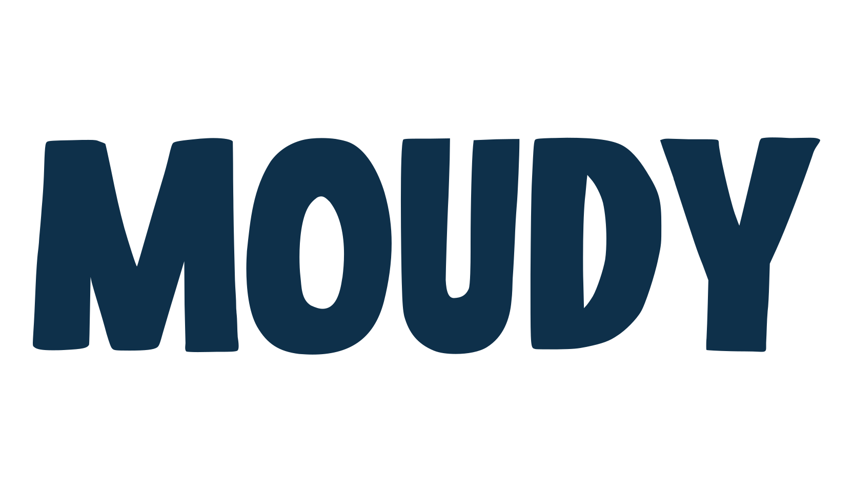 Moudy, cartoon font preview