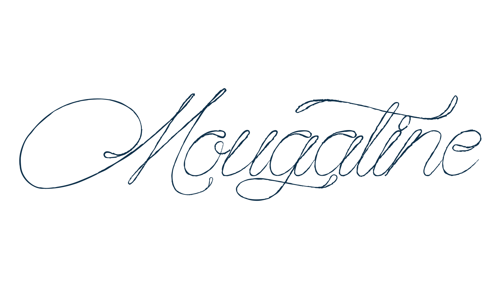 Mougatine, script calligraphy fancy decorative font preview