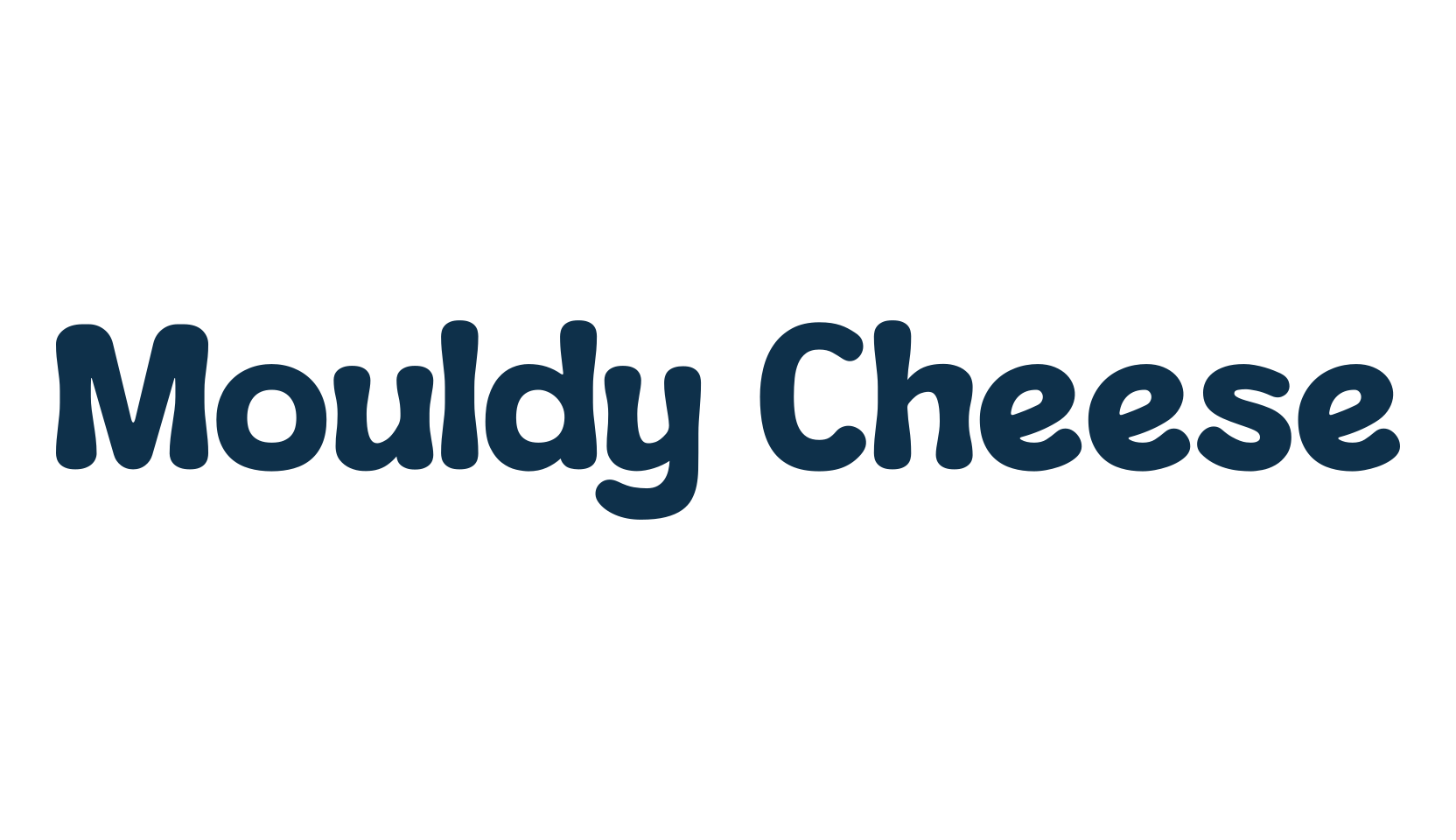 Mouldy Cheese, various font preview