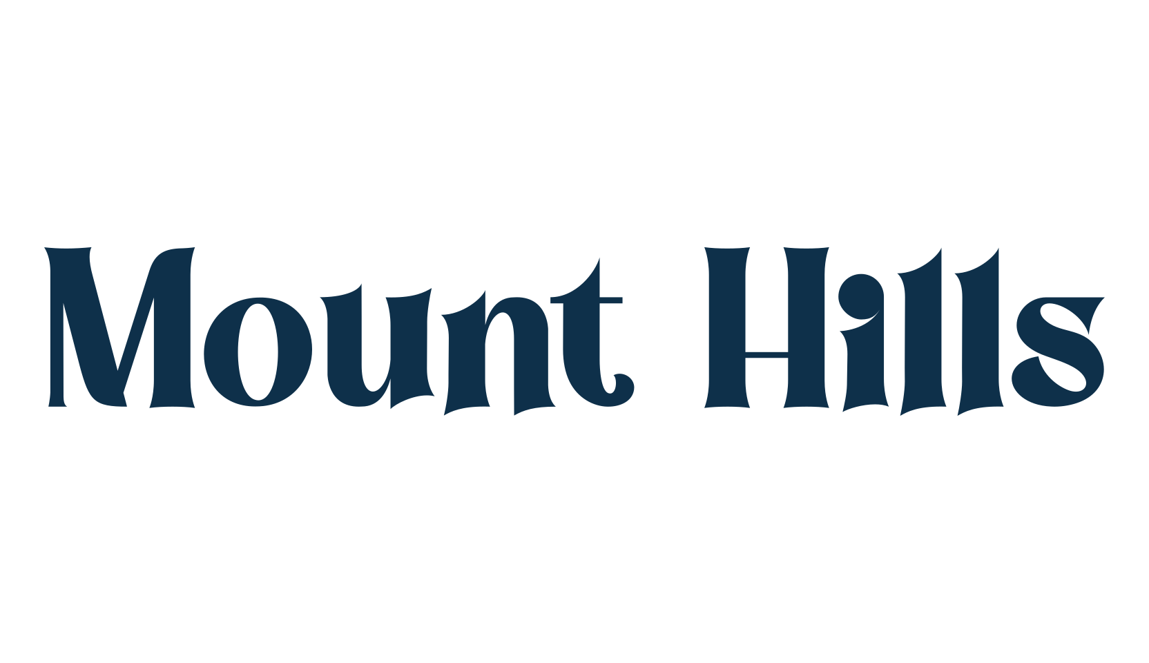 Mount Hills, fancy retro decorative font preview
