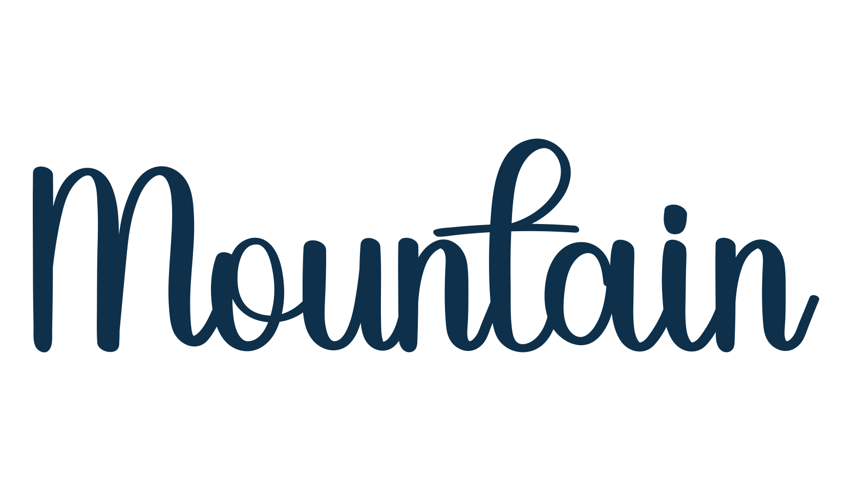 Mountain (mountain-10), fancy various decorative script calligraphy font preview