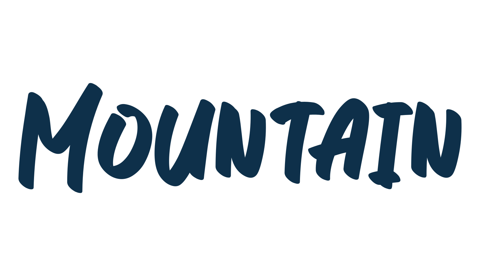 Mountain, script handwritten fancy decorative calligraphy font preview