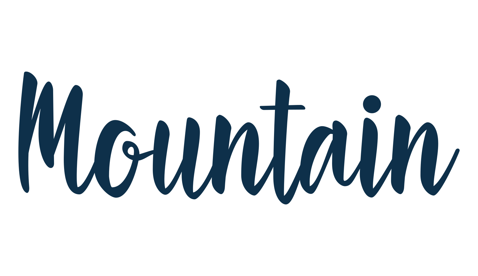 Mountain (mountain-7), fancy decorative font preview