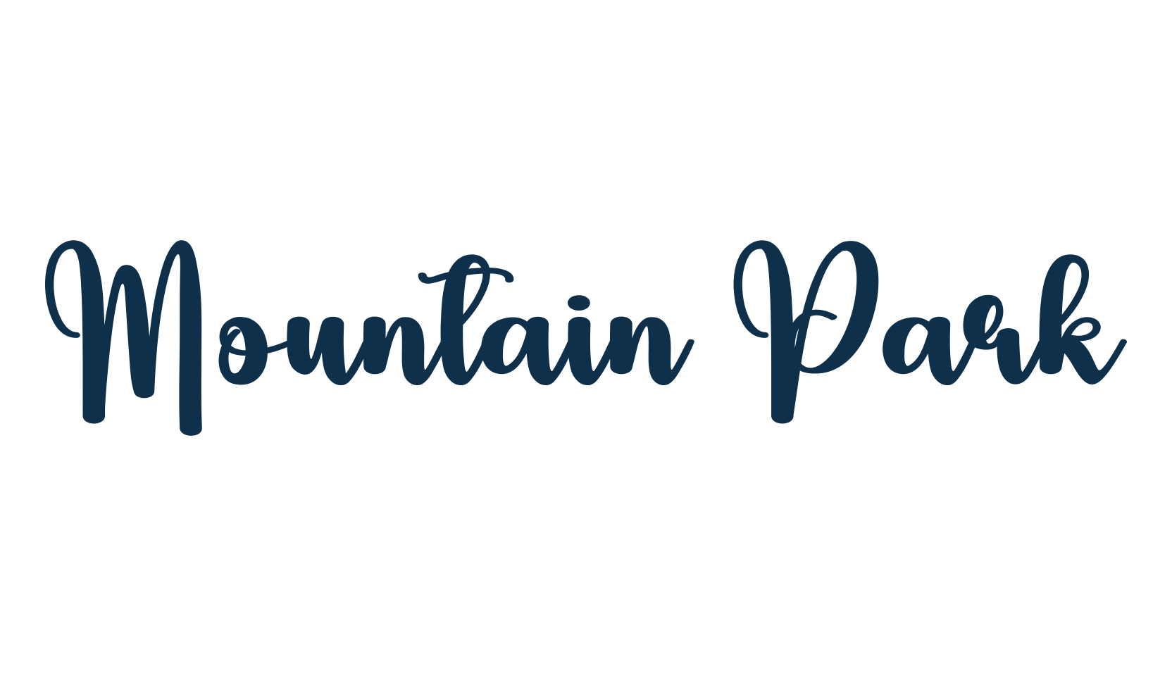 Mountain Park, fancy decorative font preview