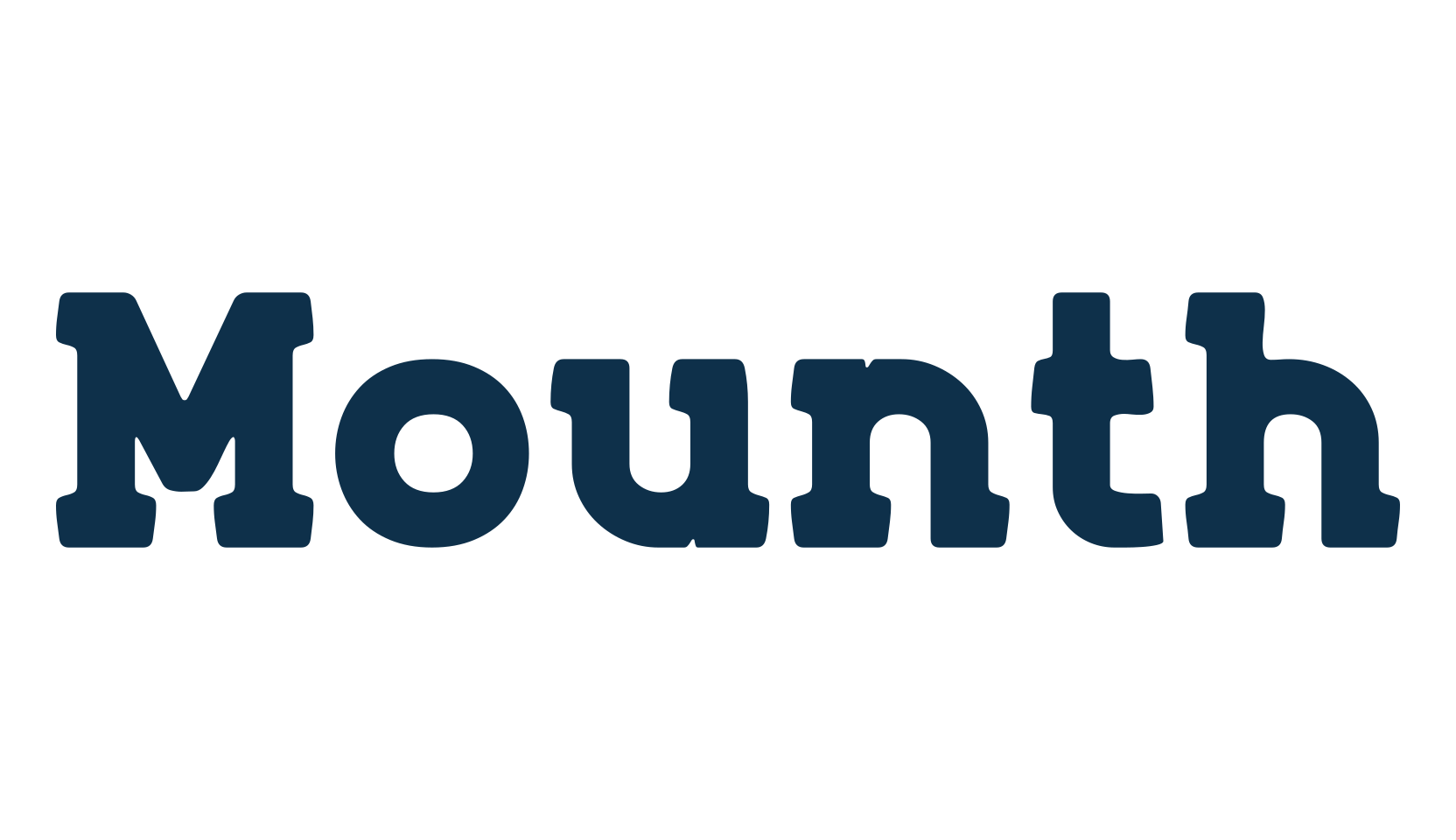 Mounth, retro font preview