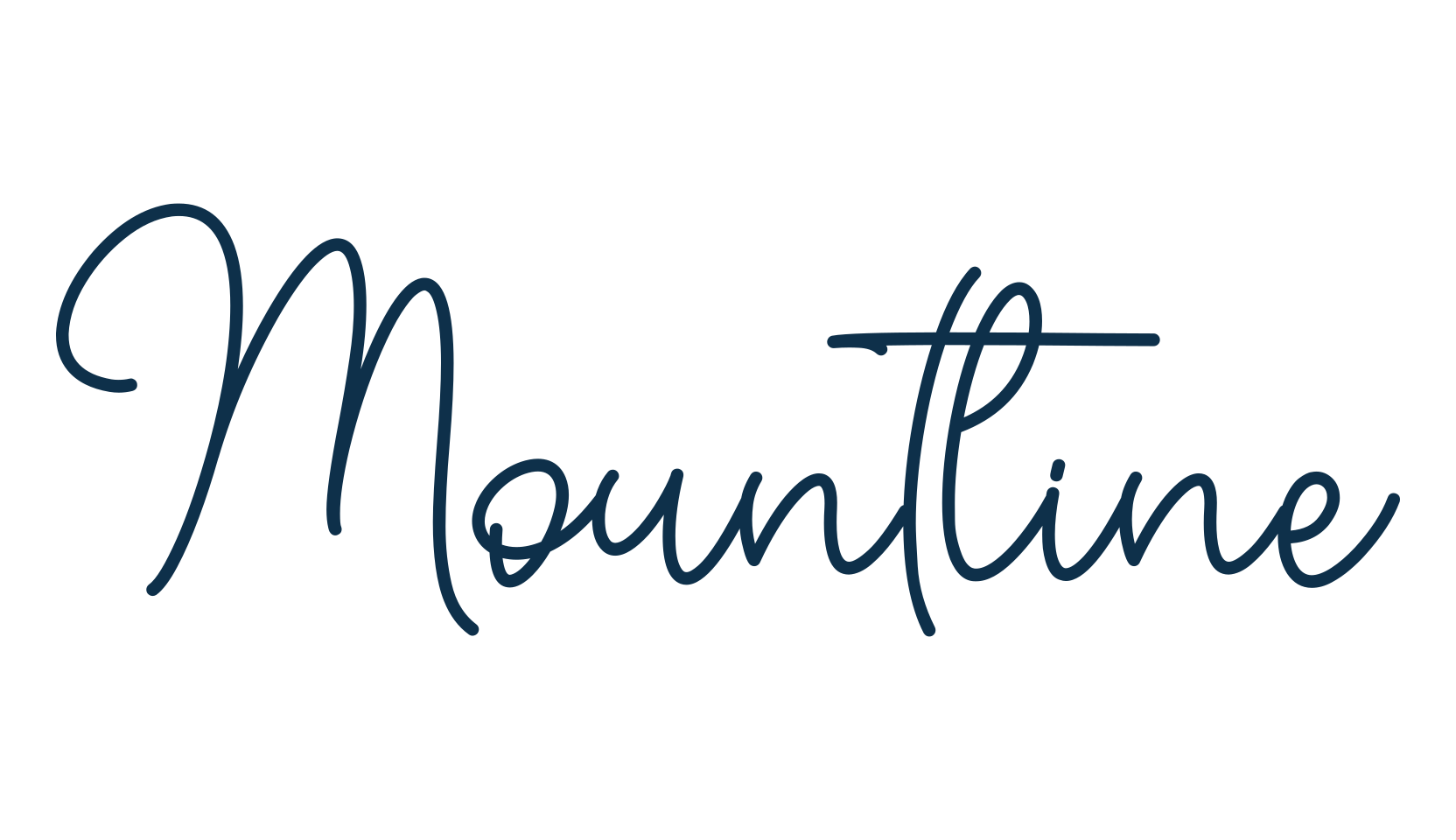 Mountline, handwriting font preview