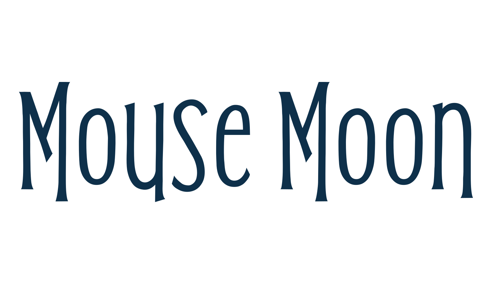 Mouse Moon, fancy decorative font preview