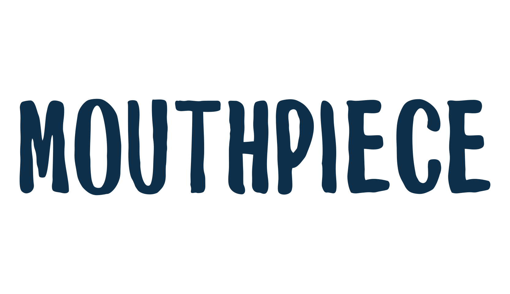 Mouthpiece, various font preview