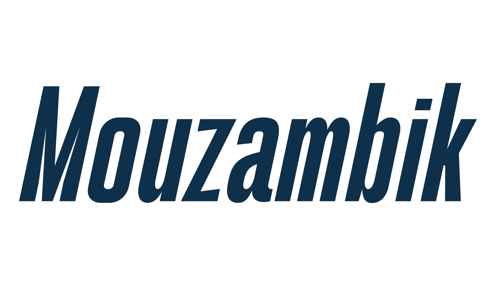Mouzambik, sans serif font preview