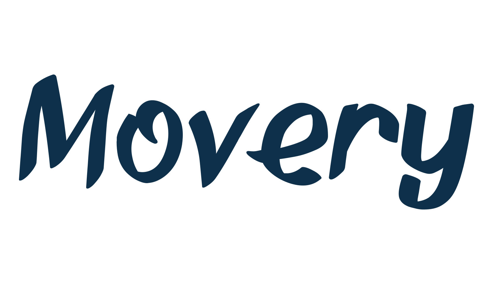 Movery, brush font preview