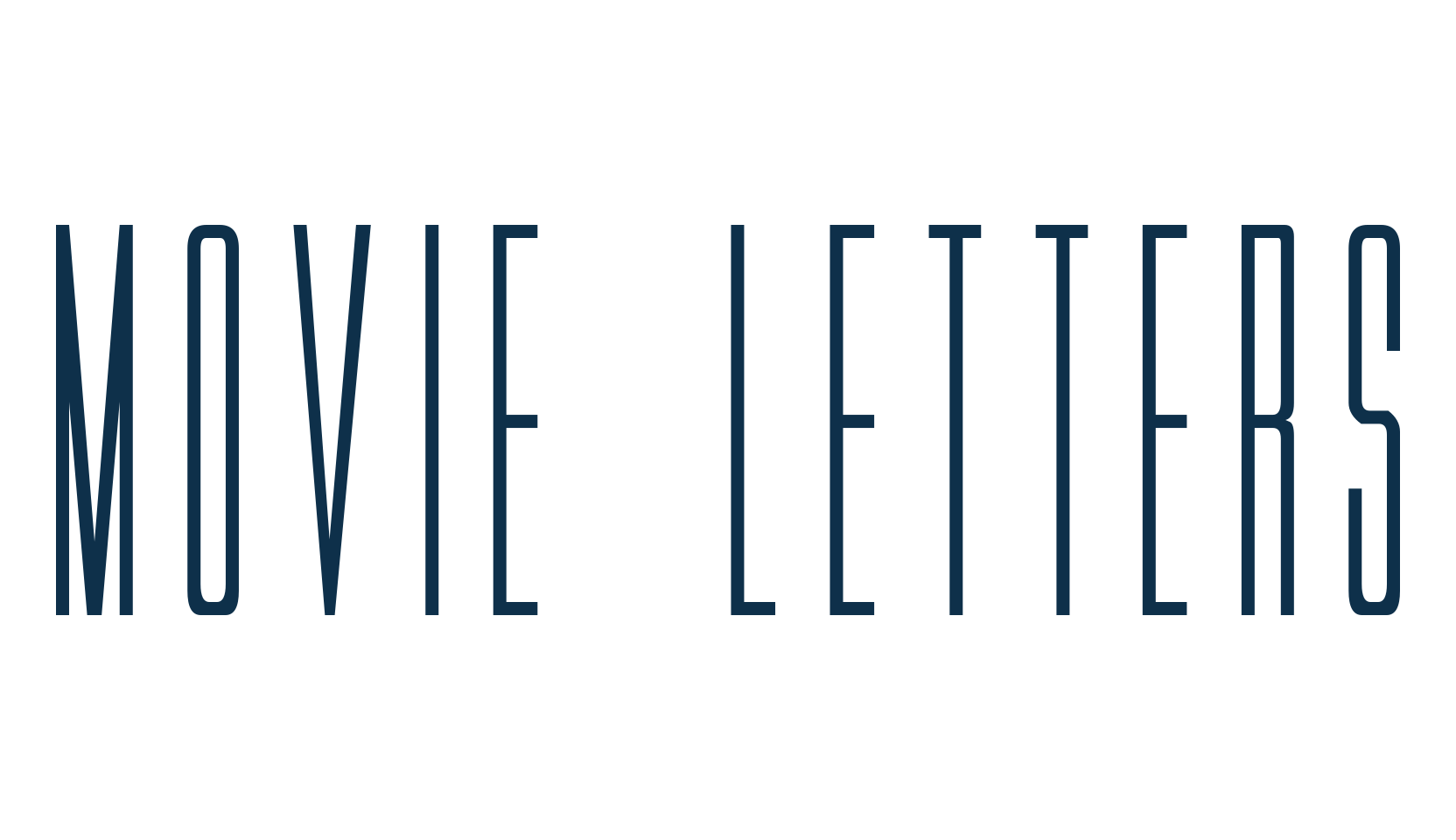 Movie Letters, fancy various basic font preview