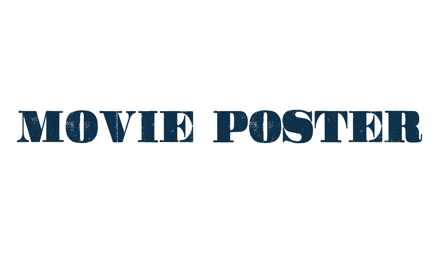 Movie Poster, fancy eroded decorative font preview